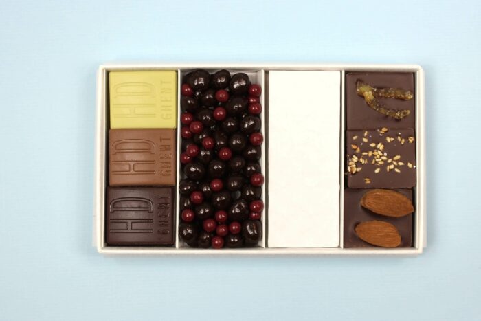 hd ghent by hilde devolder chocolatier degustation box small with white protection
