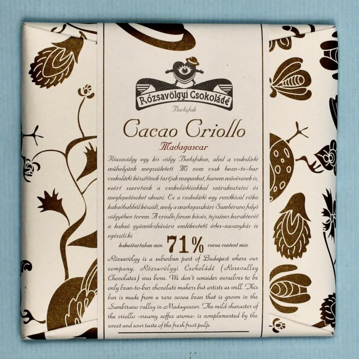rozsavolgyi csokolade cacao criollo madagascar 71