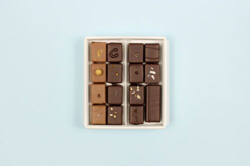 hilde devolder chocolatier box 15-16 with chocolates